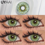 Popxstar  1Pair Fashion Big Lenses Colored Contact Lenses for Eyes Beauty Blue Eyes Lenses Natural Green Pupils Brown Grey Lens