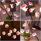 Popxstar  1PC LED Artificial Cherry Tree Bonsai Night Light USB/Battery Powered Table Lamp Touch Switch Fairy Light For Wedding Home Decor