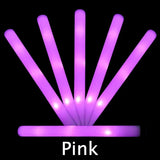 Popxstar 1-50PCS LED Glow Sticks Bulk Colorful RGB Glow Foam Stick Cheer Tube Dark Light for Xmas Birthday Wedding Party Supplies