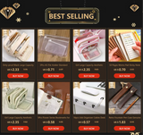 Popxstar Girl Large Capacity Aesthetic Pencil Back-to-school Cases Cute Stationery Holder Bag Zipper Pencil Pouch Student School Supplies