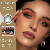1 Pair Colored Pupils for Eyes Gray Eye Contacts Brown Natural Soft Lenses Beauty Pupils Women Makeup Yearly Cosmetics