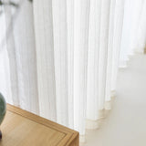 Japanese Curtains for Living Room Cotton Linen Gauze Balcony Bedroom Log Wind Window Screen Wabi Sabi Inspired Natural Drapes