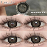 1 Pair Gray Color Contact Lenses Beautiful Pupils for Eyes Korea Fashion Brown Lenses Natural Softlens 0.00 Degree Lens
