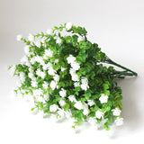 Popxstar spring decor 5PCS Artificial Flowers for Outdoor Decoration Spring Summer Decoration UV Resistant Plastic Greenery Shrubs Home Garden Decor