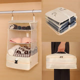 Popxstar  Large Capacity Hanging Travel Shelves Portable Hanging Home Packing Luggage Organizer Foldable Sortage Bag Travel Accessories