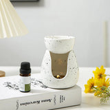 Popxstar  Ceramic Essential Oil Burners Waxes Melt Burners Warmer Tealight Candle Holders Ornament Home Tabletop Decoration Yoga Spa Gifts