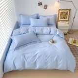Popxstar  Luxury Bedding Duvet Cover Set 400 TC Egyptian Cotton 1pc Quilt Cover and 2pc Pillowcase Soft Durable Comforter Cover All Season