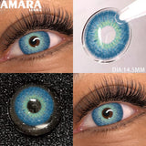Popxstar  1 Pair soft Lenses Colored Contact Beauty Colored Pupils Green Contact Lenses Natural Look Lenses Women Brown Pupils