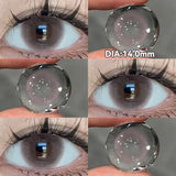 Popxstar  1 Pair Halloween Contact Lenses Beauty Eye Color Lenses Cosplay Pupils Myopia Lens with Prescription Natural Blue Lens