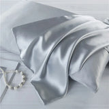 Popxstar Natural Mulberry Silk Pillowcase Decorative Luxury 6A Bed Decorative Cushion Cover Solid Envelope Style Luxury Pure Pillow Case