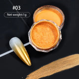 Popxstar Aurora Pearl Nude Pink White Nails Glitter Dust Chrome Moonlight White Rubbing on Powder Shell Mirror Pigment Nail Art Supplies