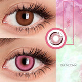 Popxstar 1 Pair Colorcon Colored Contact Lenses with Degree Myopia Lenses Blue Eye Lenses High Quality Natural Contact Lenses
