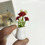 Popxstar Ins Style Mini Ceramic Small Vase Refrigerator Sticker Creative 3D Stereo Home Decoration Magnet