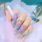 Popxstar Laser Rainbow Cat Eye Gel Magnetic Nails Polish Reflective Sparkling Glitter Gel Can Be Use on Any Color Nail Accesorios