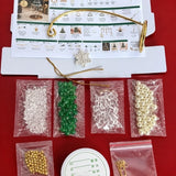 New DIY Christmas Tree Ornament Kit Beaded Hanging Ornament Kit Beading Craft Set Festive Holiday Activity