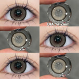 Popxstar  1 Pair Halloween Contact Lenses Beauty Eye Color Lenses Cosplay Pupils Myopia Lens with Prescription Natural Blue Lens