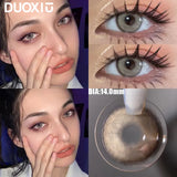 Popxstar  1Pair Green Color Contact Lens Pupils Nature High Quality Myopic Green Lens Blue  Eyes - 0.00 to- 8.00 Diopter Lenses