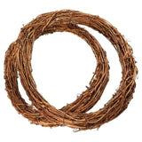Popxstar 10/15/20/25/30/40cm DIY Floral Wreath Round Natural Rattan Ring Christmas Garland Hanging Ornament Wedding Decoration Home Decor