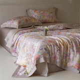 Luxury 100% Lyocell Floral Pattern Summer Blanket Set or 1Pcs Natural Eucalypthus Fabric Cooling Quilt Silk Filling Comforter