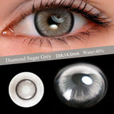 Popxstar 1 Pair Myopia Eyes Colored Lenses with Diopter Comfort Wearing Eyes Contacts Lenses Prescription Yearly Use