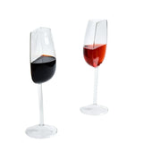 Popxstar  Elegant Half Glass of Red Wine Glass Creative Fun Gift Glass Champagne Wine Goblet Half