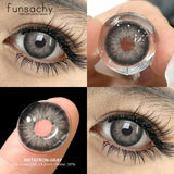 Popxstar  Color Contact Lenses for Eyes 1 Pair Gray Fashion Cosmetic Lenses Green Pupils Gray Natural Eye Contacts Women Eye Lens