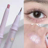 Popxstar Glitter Diamond Eyeliner Pencil Highlighter Glitter Eye Shadow Lying Silkworm Pen Makeup Beauty Female Cosmetic Korean Make Up