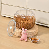 Popxstar  Halloween Candy Jar Desktop Decoration Kitchen Pumpkin Sealed Jar Moisture-proof with Lid Multifunctional Pet Food Storage Box