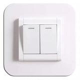 Popxstar Transparent Switch Protective Cover Socket frame Decor waterproof punch-free acrylic Panel sticker