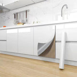 Popxstar Pearlescent White Marble Contact Paper Vinyl Self Adhesive Water and Fireproof Wallpaper for Stove Peel and Stick Decor Stickers