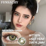 Popxstar  Korean Lenses Color Contact Lenses for Eyes 1pair Natural Colorcon Eye Lens Blue Green Eye Lens Beautiful Pupil Yearly