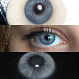 Popxstar 1 Pair Colorcon Colored Contact Lenses with Degree Myopia Lenses Blue Eye Lenses High Quality Natural Contact Lenses