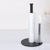 Popxstar  Stainless Vertical Tissue Holder Kitchen Roll Holder With Weighted Base Bathroom Roll Paper Storage Rack Countertop Organizer