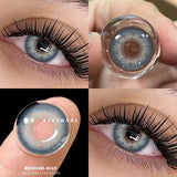 Popxstar  2pcs Natural Color Contact Lenses for Eyes Gray Pupils Lens Blue Lenses Beautiful Pupil Yearly Makeup Green Eye Lenses