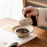 Popxstar  Ceramic Retro Incense Stove Plate Incense Home Interior Line Incense Seat Creative Sandalwood Burner Zen Tea Ceremony