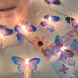 Popxstar 1.5m/10LED Butterfly Light Battery Powered Fairy String Lights For Home Decor Birthday Wedding Baby Shower Party Decoration