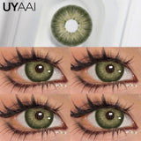 Popxstar  1Pair Fashion Big Lenses Colored Contact Lenses for Eyes Beauty Blue Eyes Lenses Natural Green Pupils Brown Grey Lens
