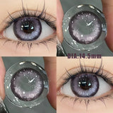 Popxstar  1Pair Blue Lenses Color Contact Lenses for Eyes Green Gray Pupils Cosmetic Diopters Degrees-0.00 to-8.00 Fast Shipping