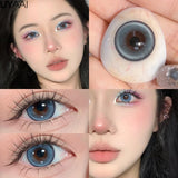 Popxstar Halloween Cosplay Color Contact Lenses Cosplay Lens Anime Red Lenses Girl Tears Graduated Colored Lenses Makeup Eye Len
