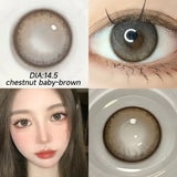 Popxstar  -2pcs/Pair Design Beauty Contact Lenses for Eyes Color Lenses Cosmetic Pupils Eye Color Lenses Blue Lens Brown Lenses