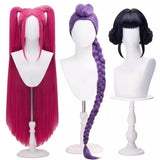Popxstar KPop Rumi Mira Zoey White Singing Suit Women Halloween Carnival Party Role Playing Outfit Cosplay Costume Wig