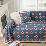 Multifunction Soft Sofa Towel Anti Cat Scratch Jacquard Thick Colored Flower Thick Sofa Cover for Living Room Sofa Blanket