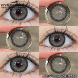 1 Pair Color Contact Lenses for Eyes Fashion Color Eye Lens Brown Eye Lenses Gray Pupils Lens Yearly Soft Lenses