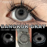 Popxstar  Cosmetics Color Contact Lenses 1pair Brown Color Lens Fashion Lenses Korean Lenses Grow Eye Big Eye Lens Gray Contacts