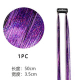 Popxstar Shiny Threads Glitter Hair Tinsel Kit Gold Silk Hair Glitter String Extensions Accessories for Women Headdress