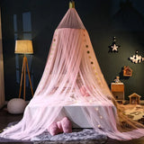 Popxstar 7 Colors Baby Bed Hanging Mosquito Net Dome Bed Canopy Mosquito Net Bedcover Curtain Round Crib Netting Tent Kids Room Decor