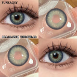 1 Pair contact lenses for eyes color eye contacts brown gray lens beautiful pupils for makeup yearly use