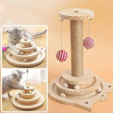 Popxstar  Cat Scratching Board Cat Toy Tunnel Catnip Cat Mouse Kitten Training Intelligence Pet Cat Toys Tracks Tower Ball For Cats Kitten
