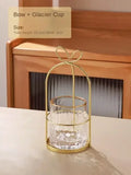 Popxstar  Household Stainless Steel Fork Fruit Fork Storage Dining Table Kitchen Decor Small Spoon Chopsticks Storage Box Home DecorationF