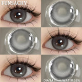 Popxstar  1 Pair Myopia 0~-8.00 Degree Color Contact Lenses for Eyes Natural Lenses with Prescription Diopter Eye Contacts Yearly